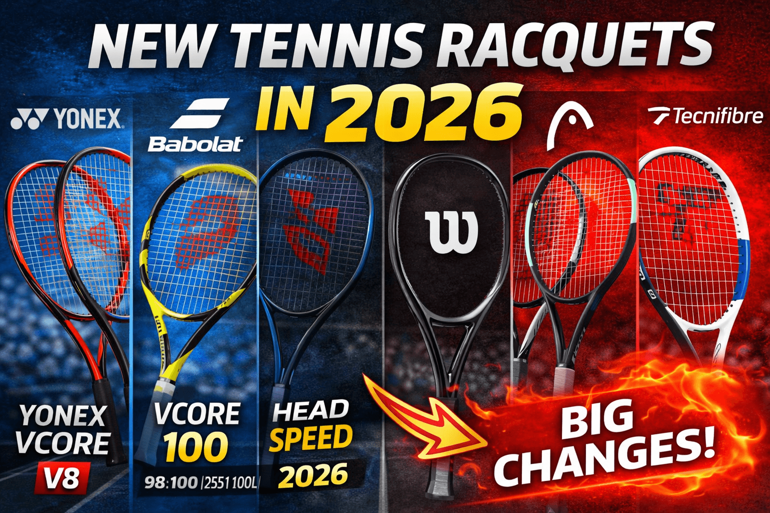 New Tennis Racquets Coming in 2026: Yonex, Head, Babolat & Wilson Breakdown - Racqix blog