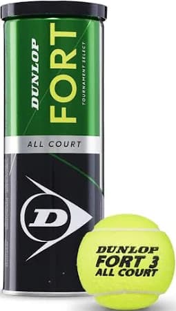 DUNLOP Dunlop Fort All Court tennis ball - premium all-court felt, for indoor hard and outdoor hard and all-court courts rated 4.6/5 stars