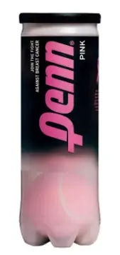 PENN Penn Pink tennis ball - all-court (Championship base) felt, for outdoor hard and indoor hard courts rated 3.8/5 stars