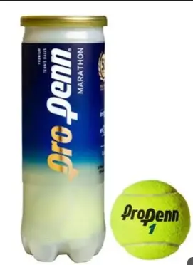 PENN Penn Pro Marathon tennis ball - all-court (LongPlay) felt, for outdoor hard and indoor hard courts rated 4.3/5 stars