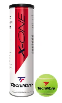TECNIFIBRE Tecnifibre X-One tennis ball - premium all-court felt, for outdoor hard and indoor hard courts rated 4.9/5 stars