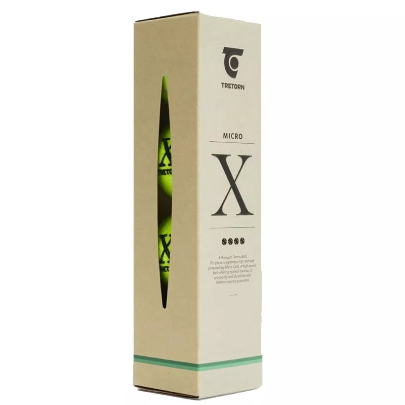 TRETORN Tretorn Micro X tennis ball - pressureless (microcell) felt, for ball machines and training and high altitude courts rated 4.8/5 stars