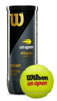 WILSON Wilson US Open Extra Duty tennis ball - extra duty (tour-level) felt, for outdoor hard courts rated 4.9/5 stars